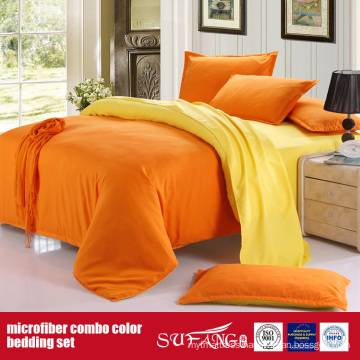 90GSM Solid Color Comfortable Combo Microfiber Duvet Cover